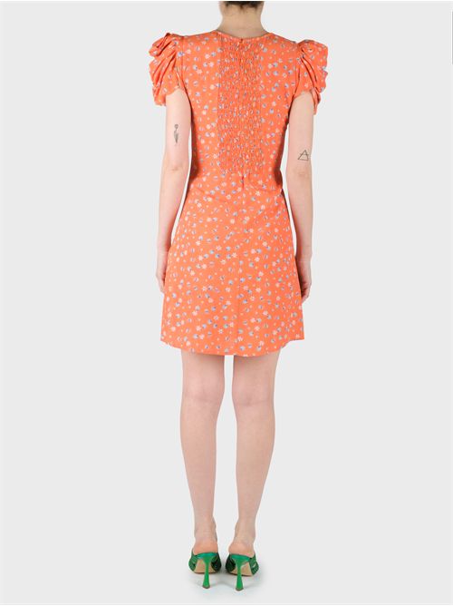 Short crepe dress with side draping MAR DE MARGARITAS | MMABW01151TMFI0025AR12